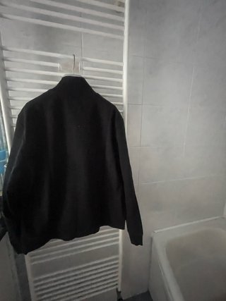 Felpa nera con zip scatola 57 misura xl