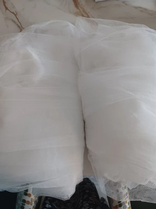 Cortine LILL in Tulle e Chiffon Bianche 280x300 cm