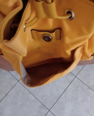 Zainetto vintage giallo senape