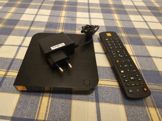 Decodificador Orange TV con mando y cargador
