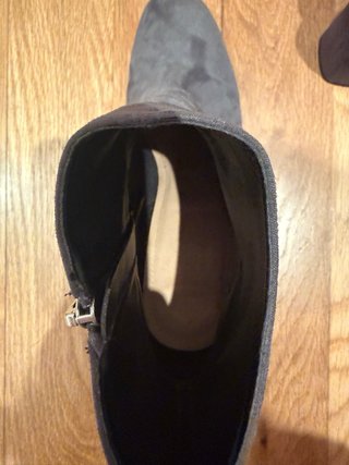 Botines tacón grises