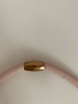 Gargantilla rosa con cuentas de fantasía