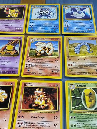 Cartas pokémon BASE SET 1ª EDICIÓN español