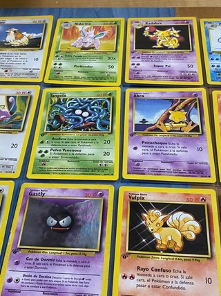 Cartas pokémon BASE SET 1ª EDICIÓN español