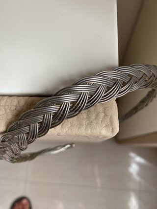 Gargantilla acero trenzado tipo brazalete
