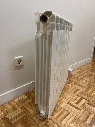 Radiador Aluminio Blanco 8 Elementos 60cm/ejes