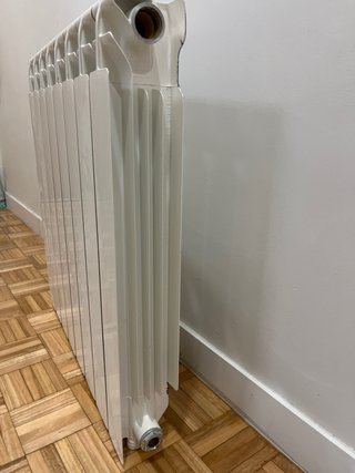 Radiador Aluminio Blanco 8 Elementos 60cm/ejes