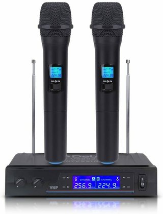 Microfonos inalambricos ,Debra V3002 , 2 MICROFONOS DE MANO