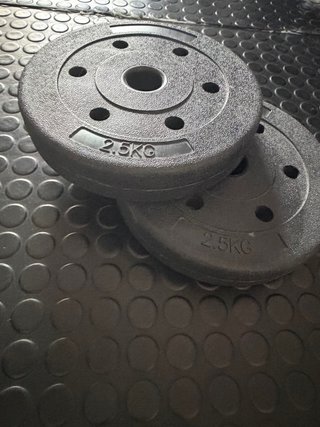 Discos de pesa plástico 2.5 kg (2 unidades)