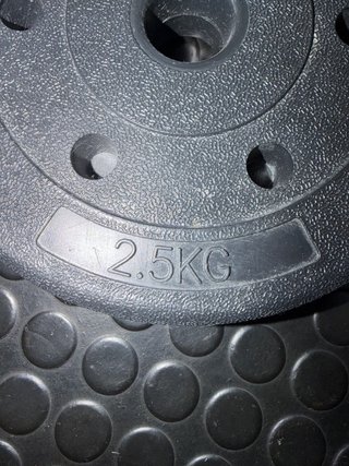 Discos de pesa plástico 2.5 kg (2 unidades)