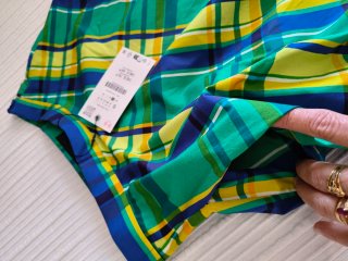 Falda midi Zara cuadros ZW Collection