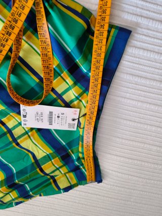 Falda midi Zara cuadros ZW Collection