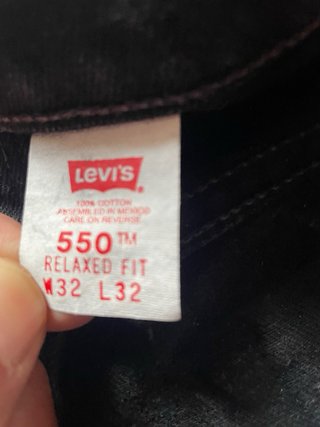Jeans Levi's 550 Vintage Neri Taglia 32