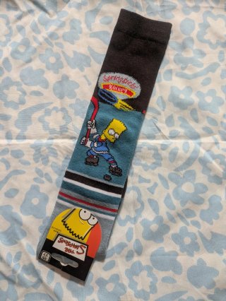 Calcetines altos Bart Simpson Hockey Talla 35-37