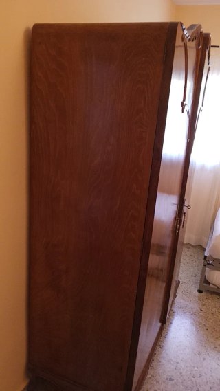 Armario antiguo madera 2 cuerpos