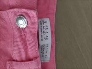 Pantalones cortos vaqueros rosas talla 36