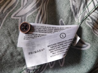 Camicia Primark Fantasia Floreale Verde Taglia L