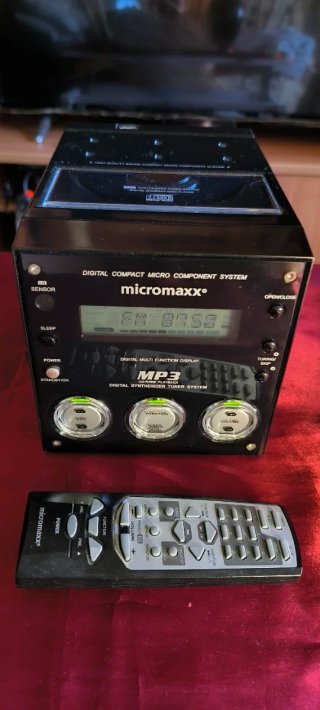 Micromaxx Equipo Compacto de Música Negro.