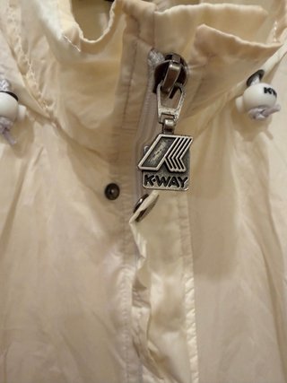 Giacca K-Way vintage taglia M color panna