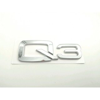 EMBLEMA TRASERO AUDI Q3 CROMADO 11.5cmx3.6cm