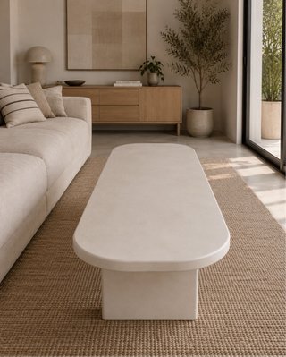 Mesa de centro microcemento