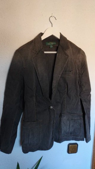 Chaqueta Ralph Lauren Jeans Talla XL GrisNegro