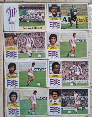 Lote cromos Panini Liga 82, equipos 85 unidades
