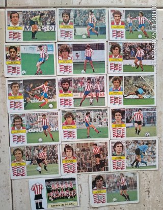 Lote cromos Panini Liga 82, equipos 85 unidades