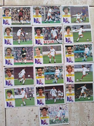 Lote cromos Panini Liga 82, equipos 85 unidades