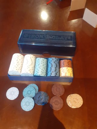 Iron Clays Fichas de Póker de Lujo