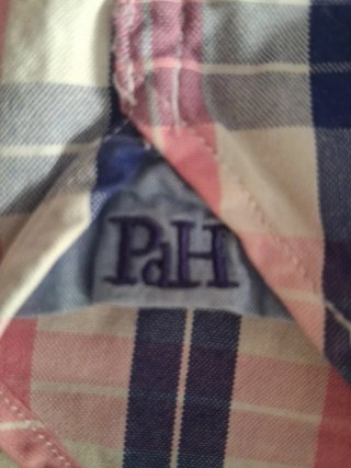 Camisa cuadros Pedro del Hierro T- L manga corta