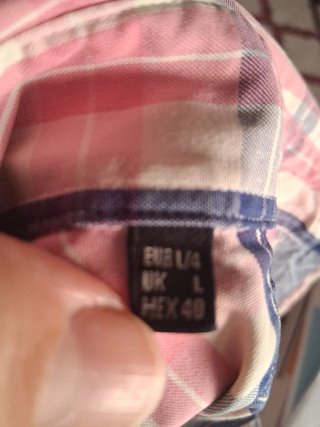 Camisa cuadros Pedro del Hierro T- L manga corta