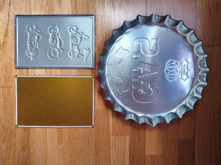 Pack 3 Chapas Decorativas Vintage Motos y Gas