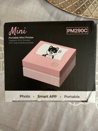 Mini Stampante Rosa Portatile