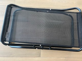 Cama perro plegable negra