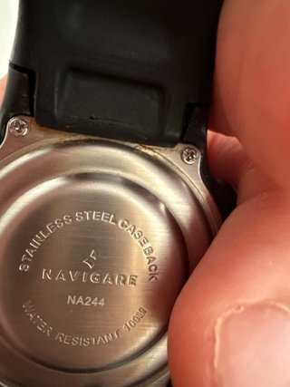 Orologio Navigare nero e argento