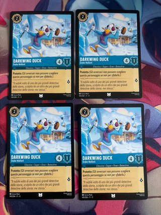 Darkwing Duck Drake Mallard x4 Carte