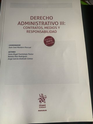 Derecho administrativo Contratos, medios y resp...