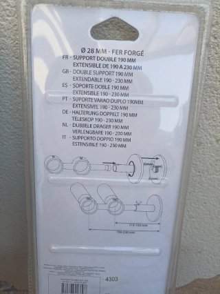 Soportes extensibles Ø28
