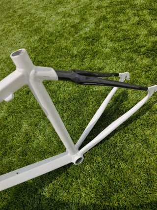 Cuadro Bici Fixie Blanco