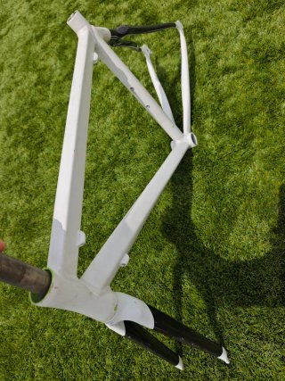 Cuadro Bici Fixie Blanco