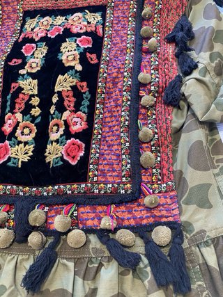 Chaqueta Zara Militar Bordada