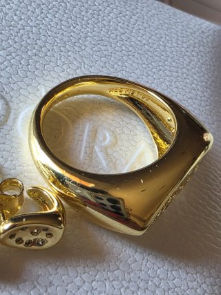 Anillo y Pendientes Pandora Dorados