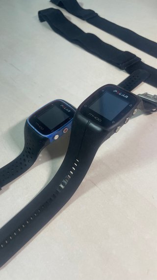 2x Polar M400 Relojes (Negro y Azul)