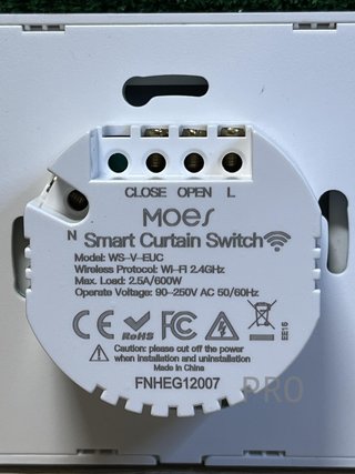 Interruttore per tende WiFi intelligente MOES