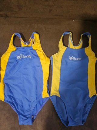 Lote 2 bañadores Helicon azul y amarillo