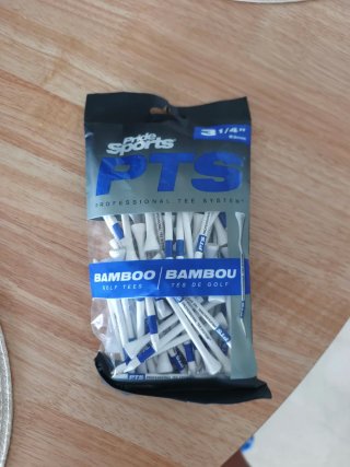 75 Tees de Golf Bambú PTS