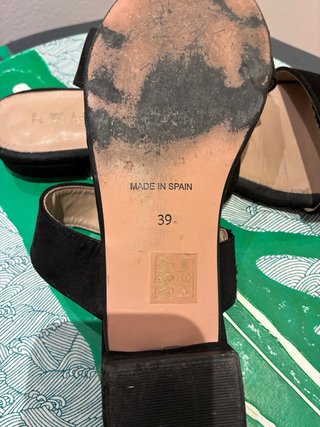 Sandalias Krack negras sin talón