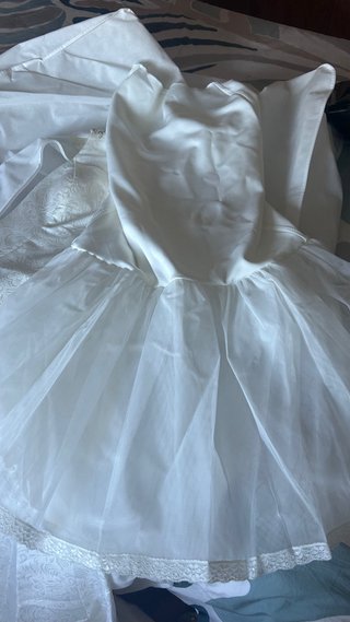 Can can de novia blanco