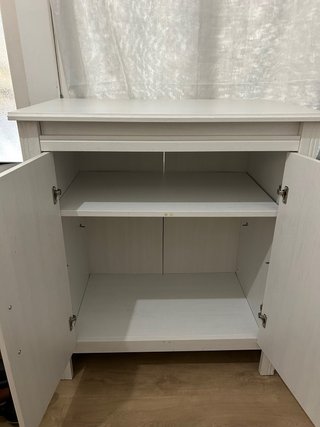 Armario IKEA 2 puertas gris/blanco